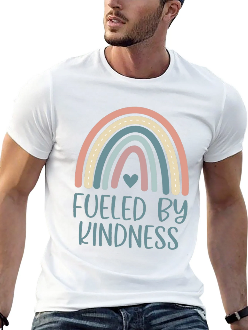 Kindness Fueled Rainbow Graphic T-Shirt product image 12