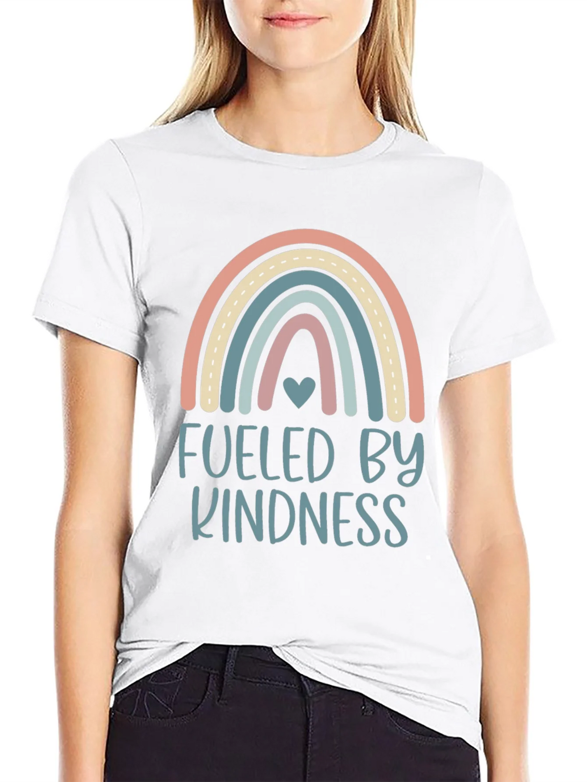 Kindness Fueled Rainbow Graphic T-Shirt product image 8