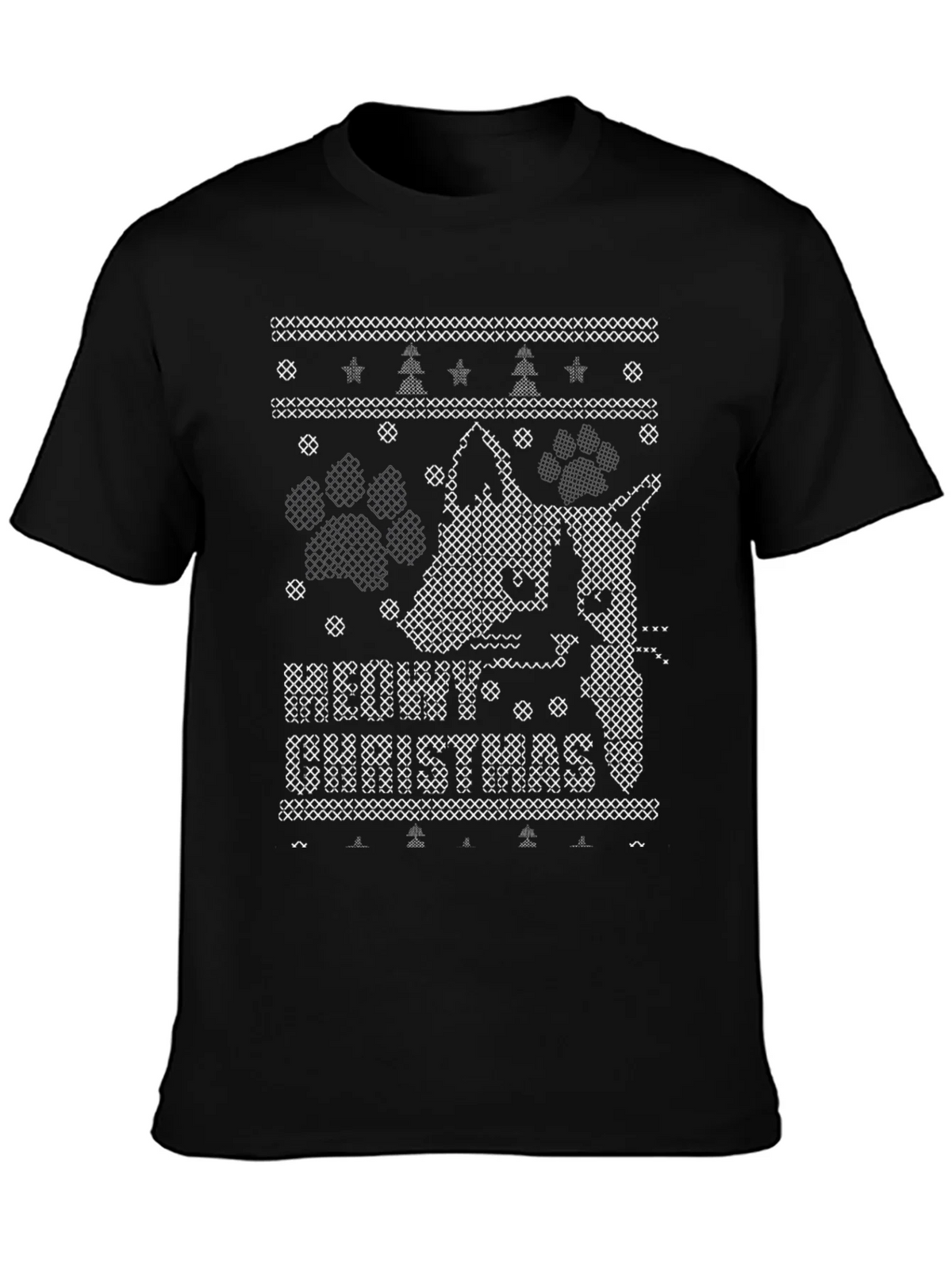 Ugly Christmas Sweater Dog Lover T-Shirt product image 3