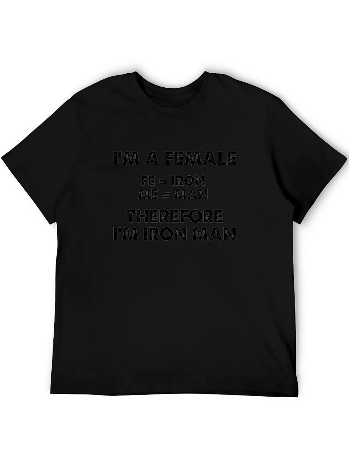 Im A Female Iron Man Funny T-Shirt product image 5