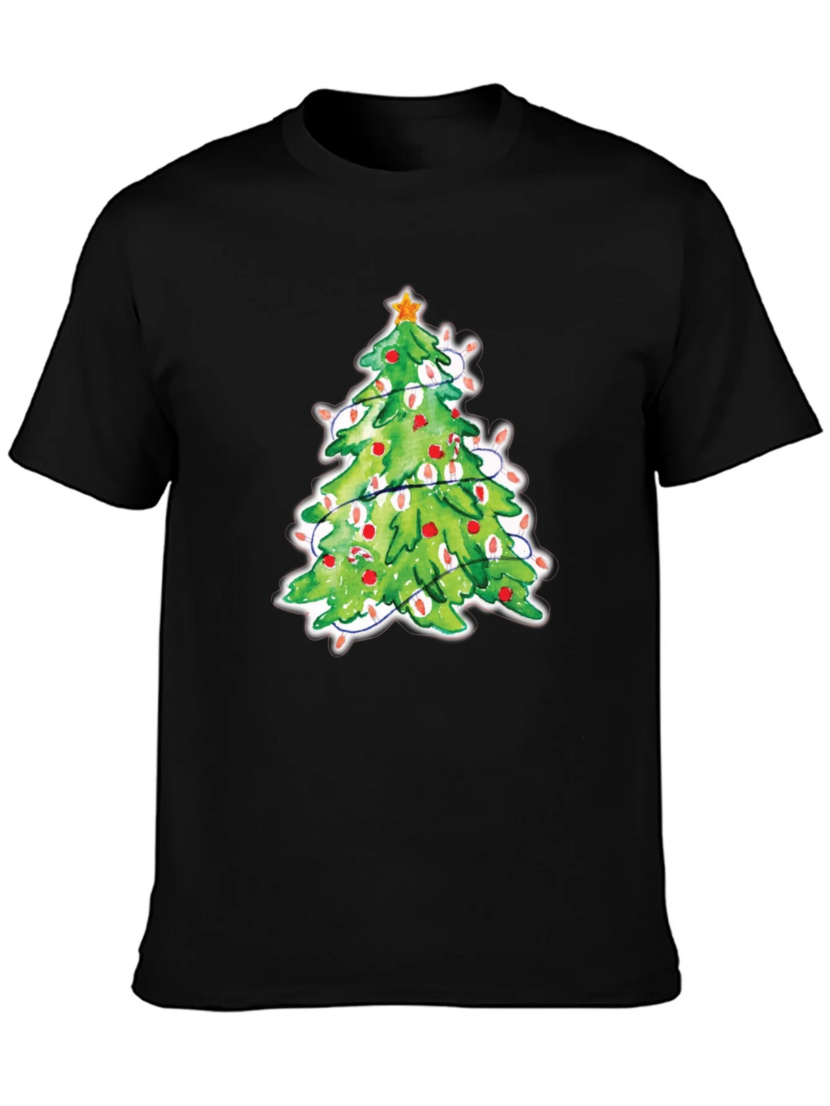 Christmas Tree T-Shirt Festive Holiday Tee product image 3