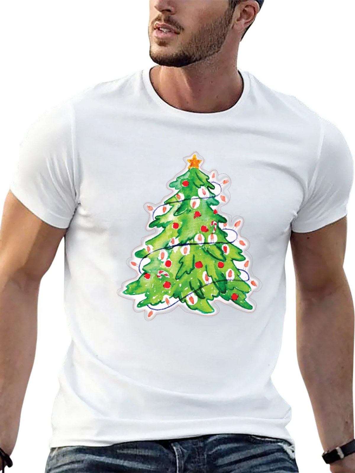 Christmas Tree T-Shirt Festive Holiday Tee product image 12