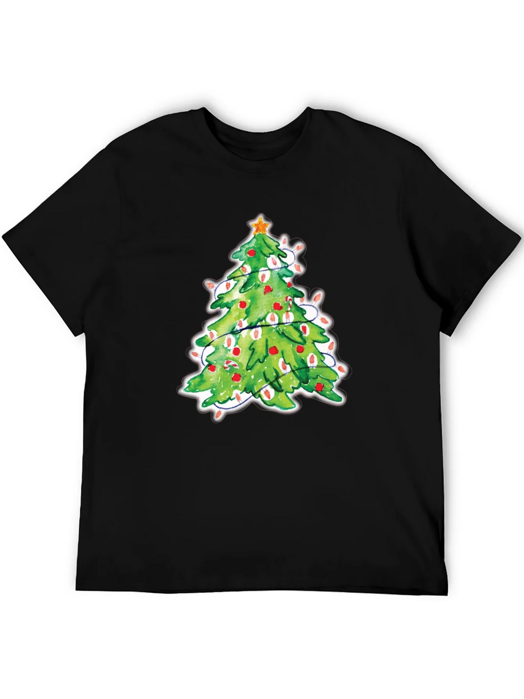 Christmas Tree T-Shirt Festive Holiday Tee product image 5