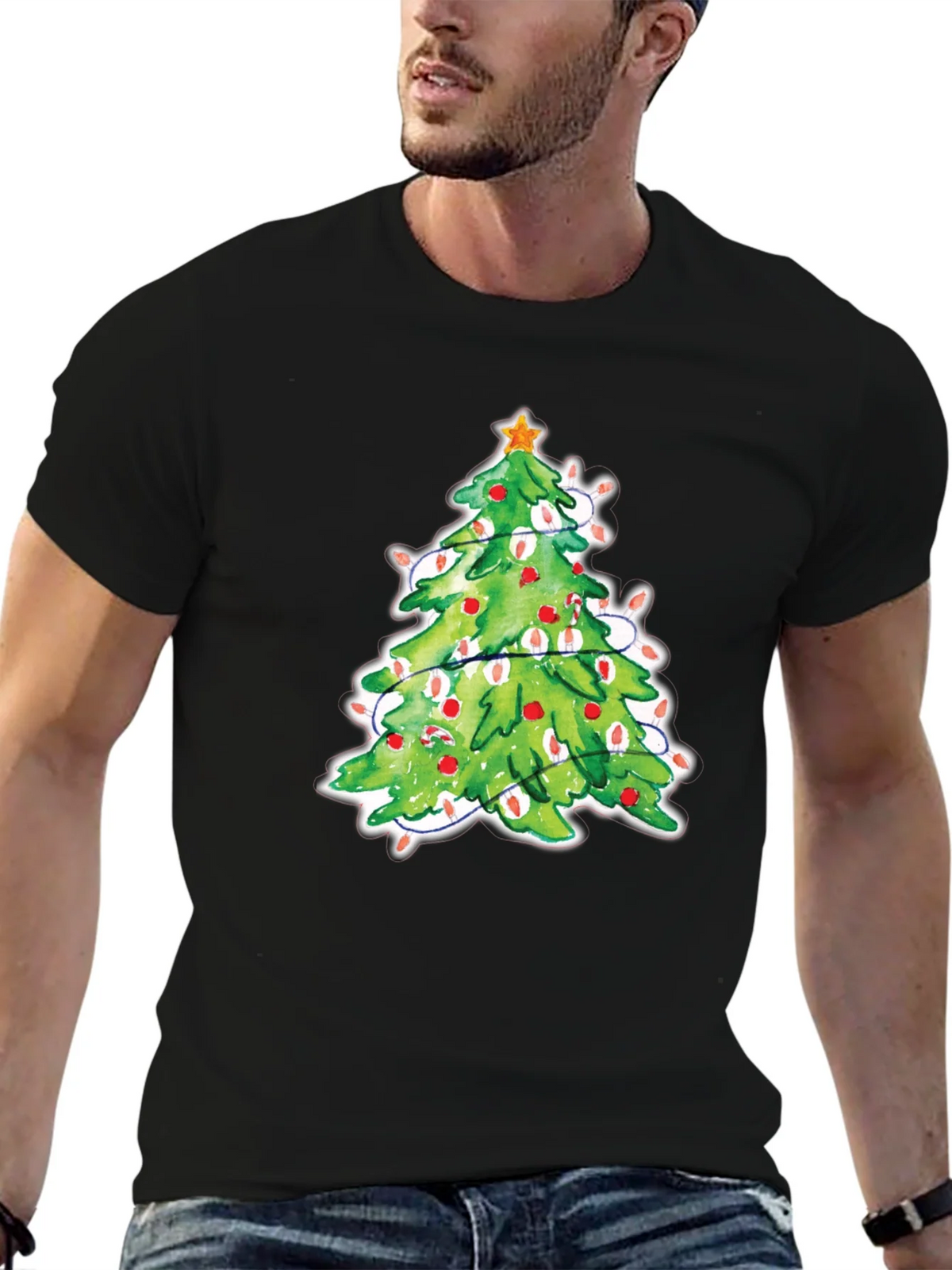 Christmas Tree T-Shirt Festive Holiday Tee product image 6