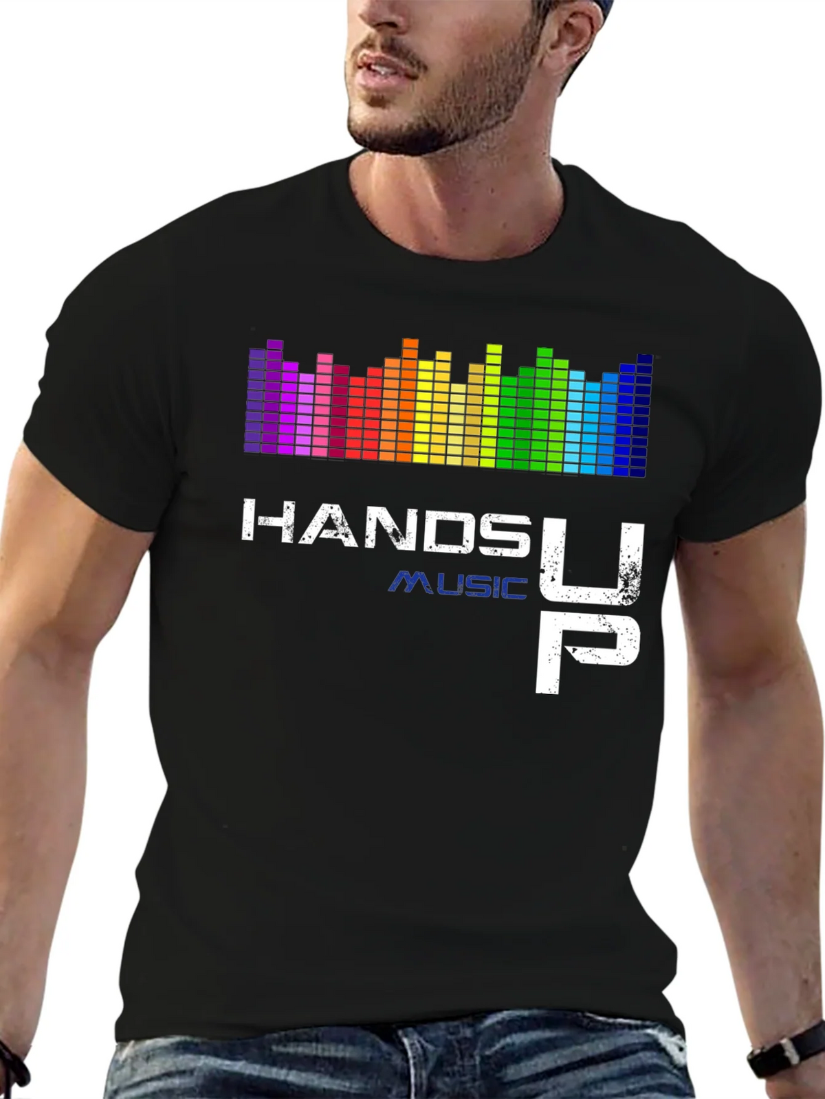 Hands Up Music Graphic Tee product image 5