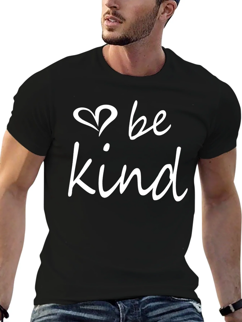 Be Kind T-Shirt - Black Crew Neck Tee product image 6