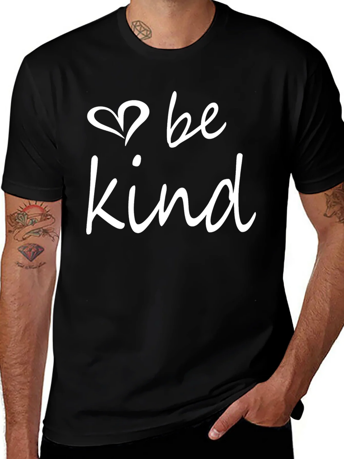 Be Kind T-Shirt - Black Crew Neck Tee product image 1