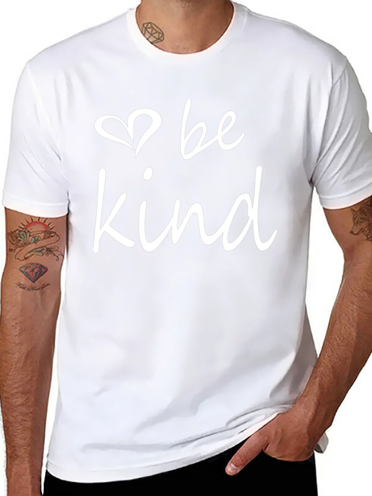 Be Kind T-Shirt - Black Crew Neck Tee product image 7