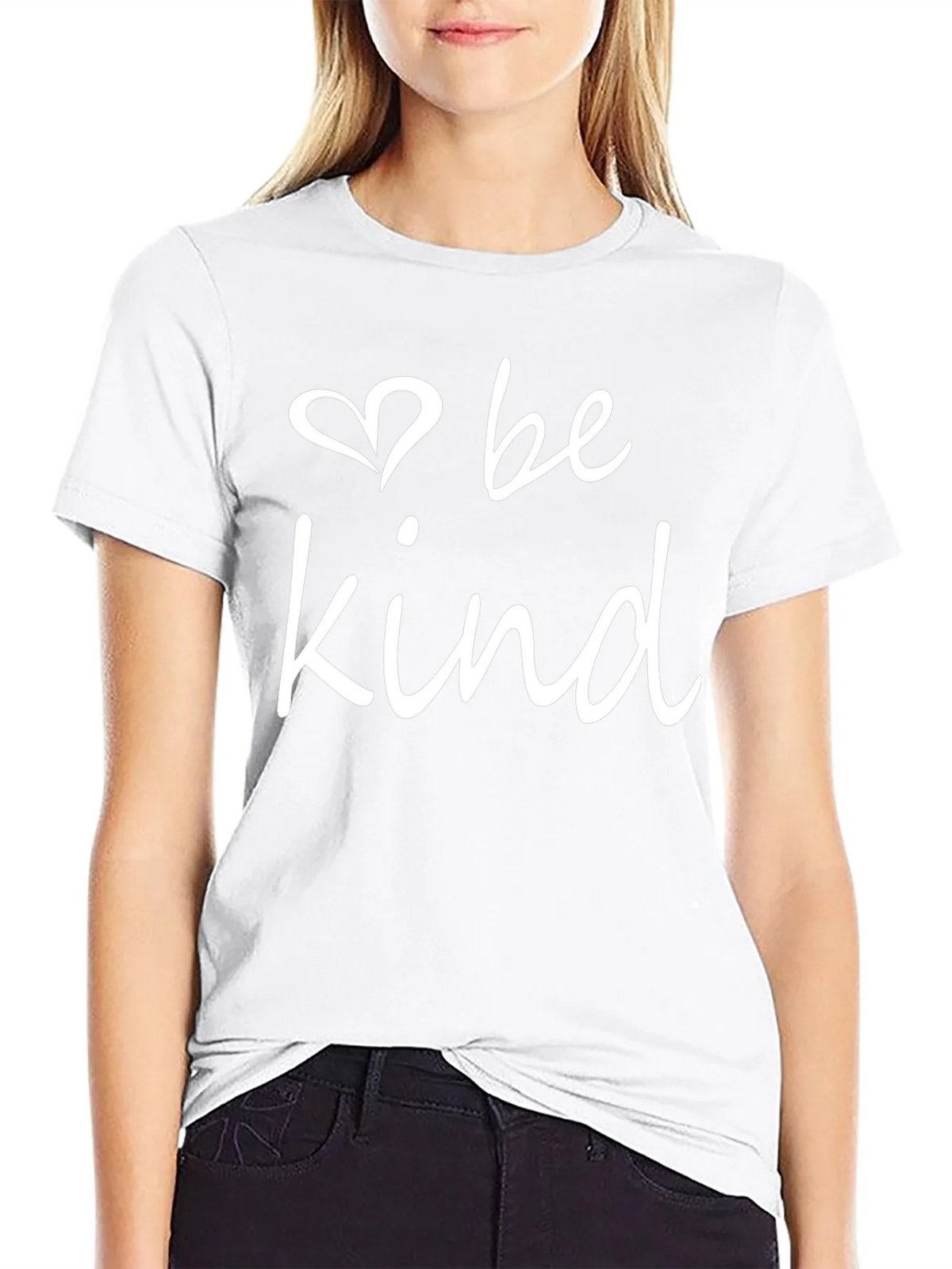 Be Kind T-Shirt - Black Crew Neck Tee product image 8