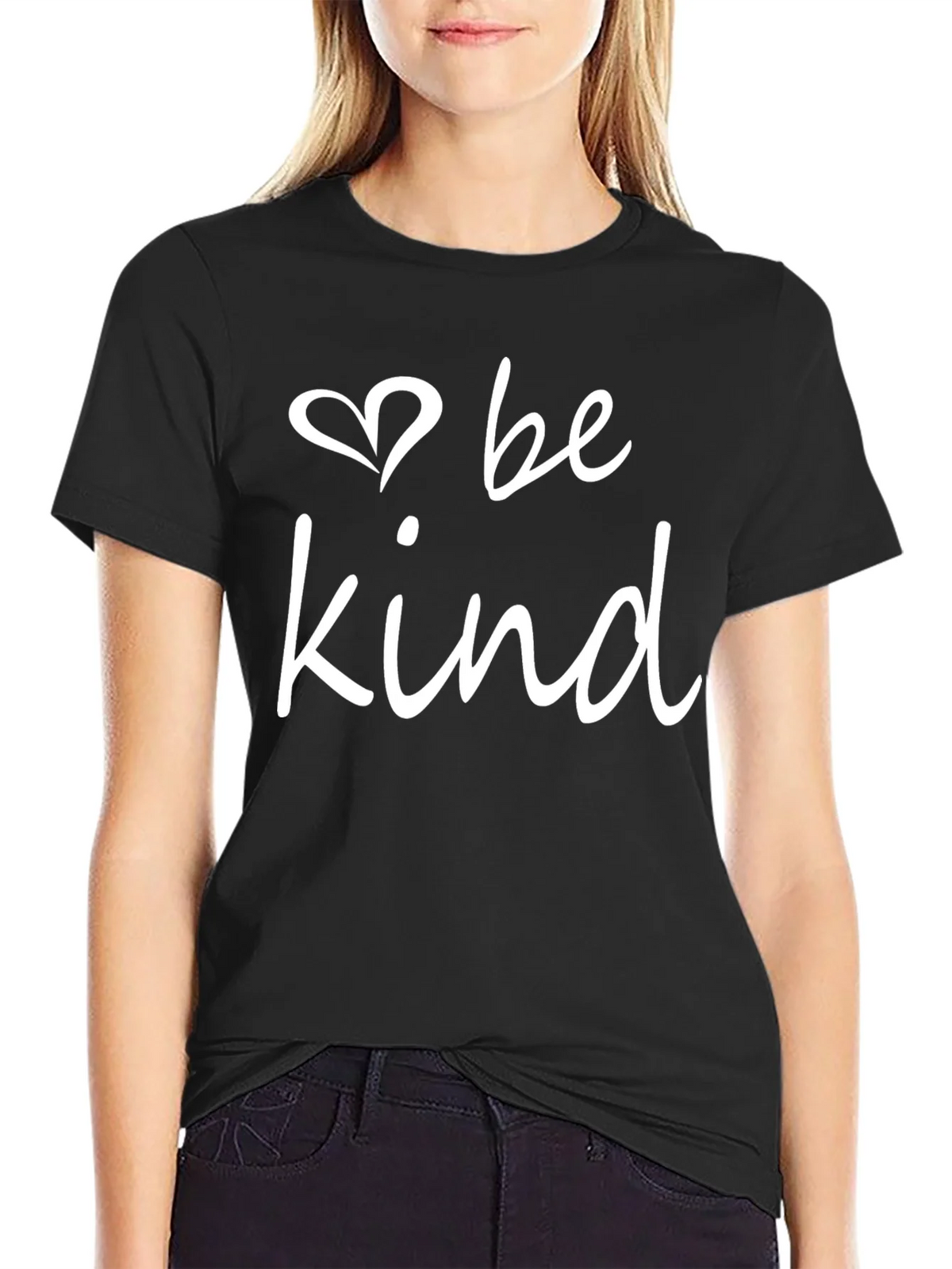 Be Kind T-Shirt - Black Crew Neck Tee product image 2
