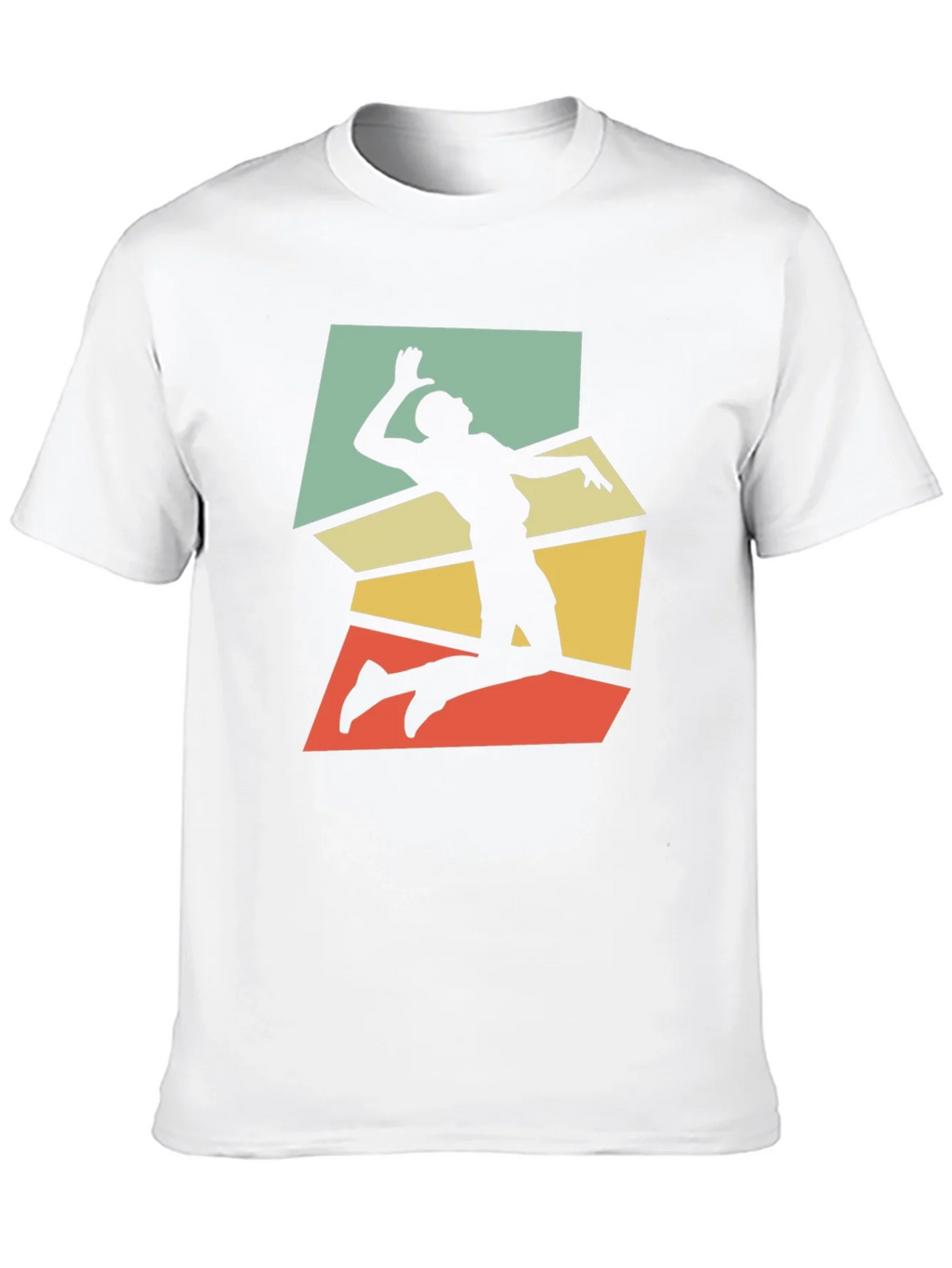 Retro Volleyball Player Graphic Tee - Black product image 9