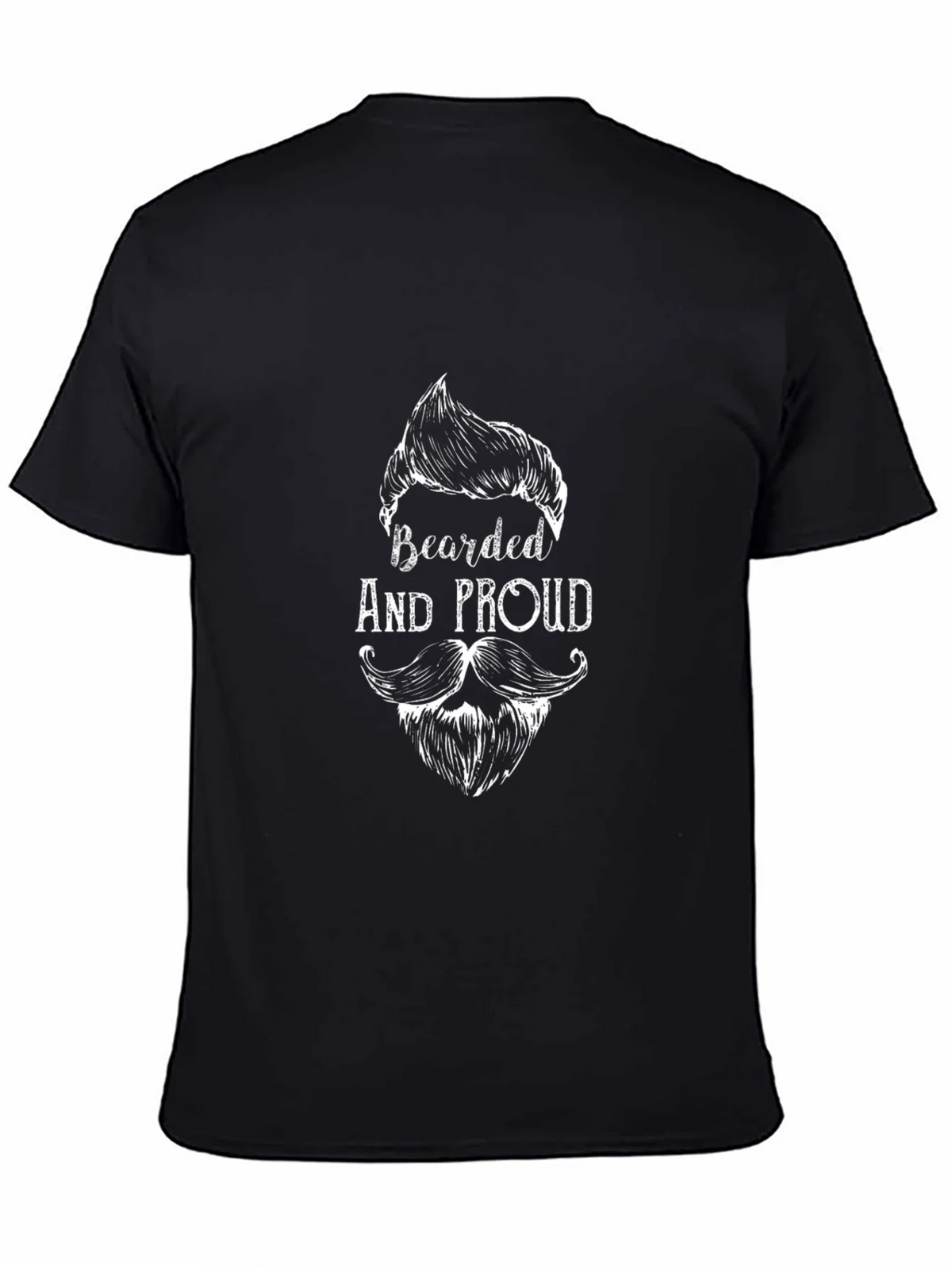Bearded and Proud Black T-Shirt product image 4