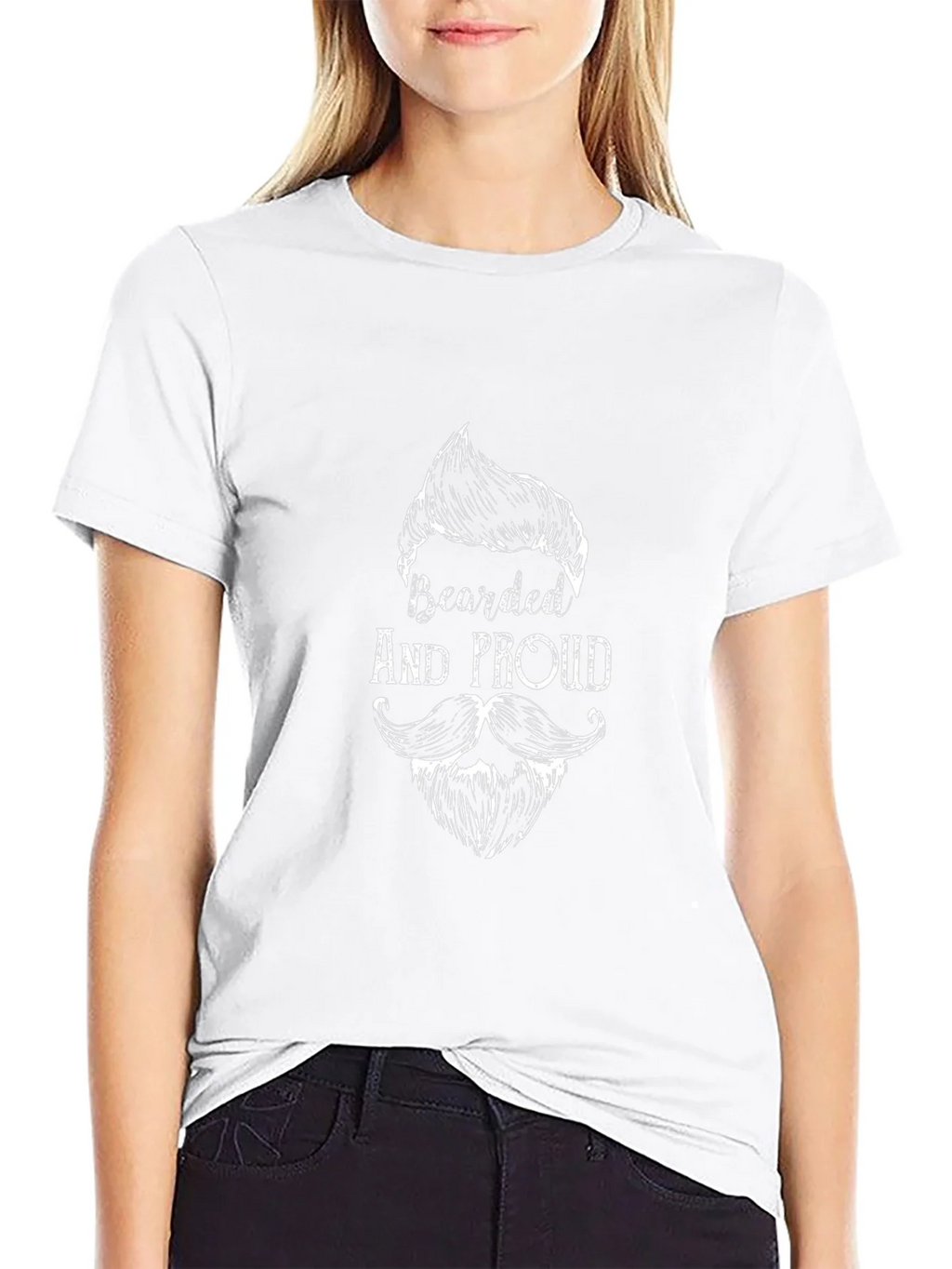 Bearded and Proud Black T-Shirt product image 8