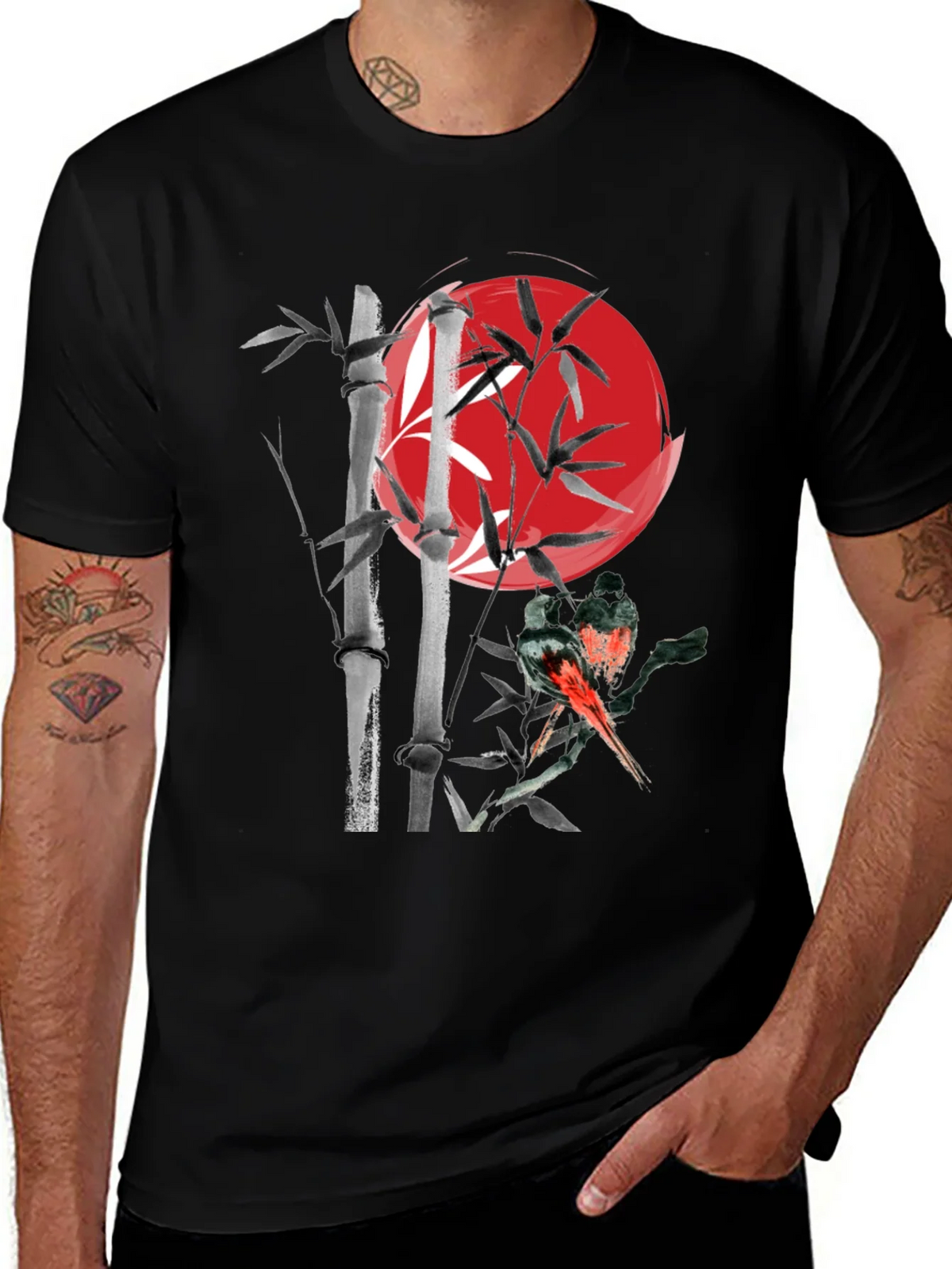 Bamboo & Bird Graphic Tee product image 1