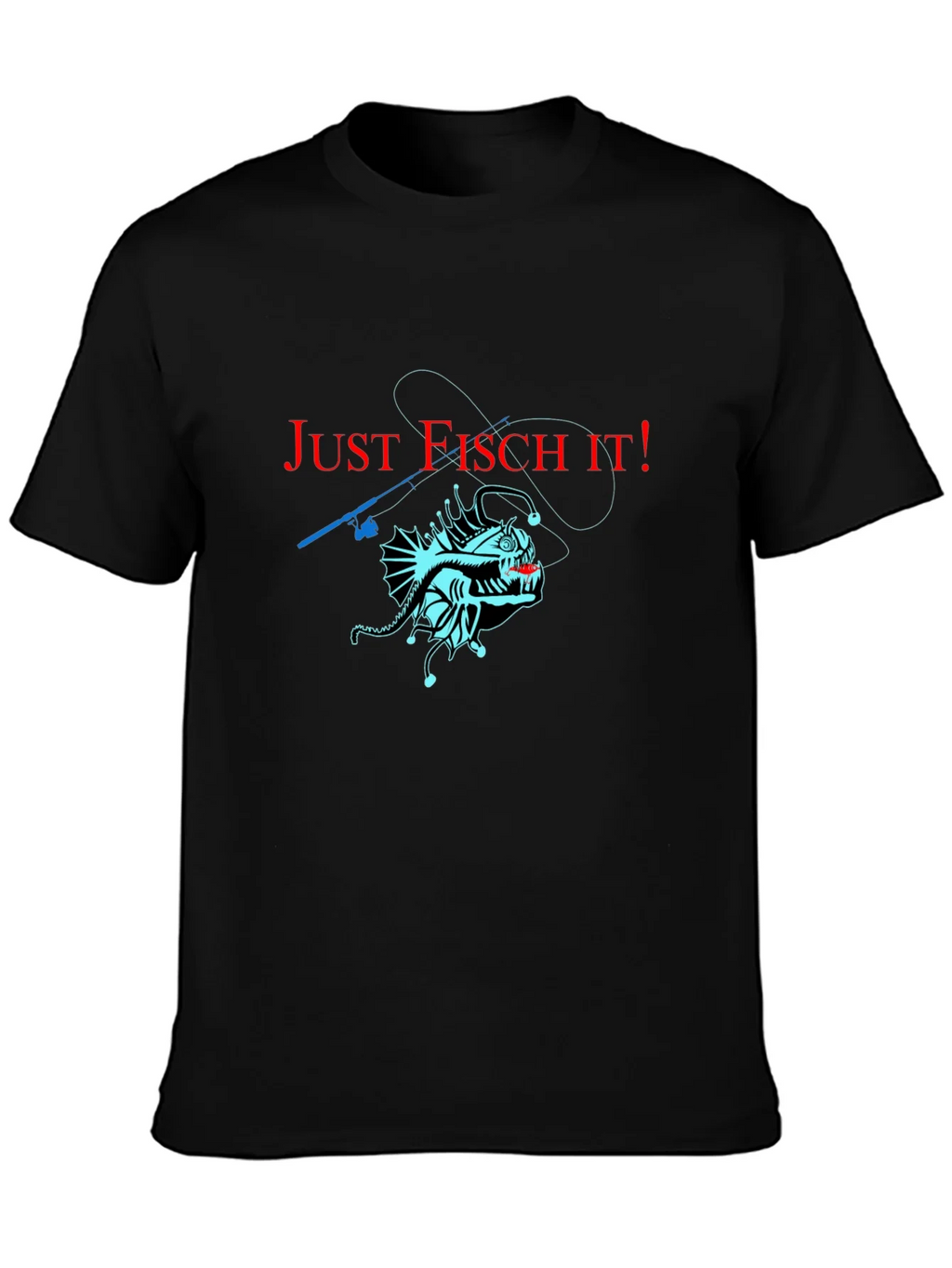 Just Fisch It! Anglerfish Graphic T-Shirt - Unique Design product image 2