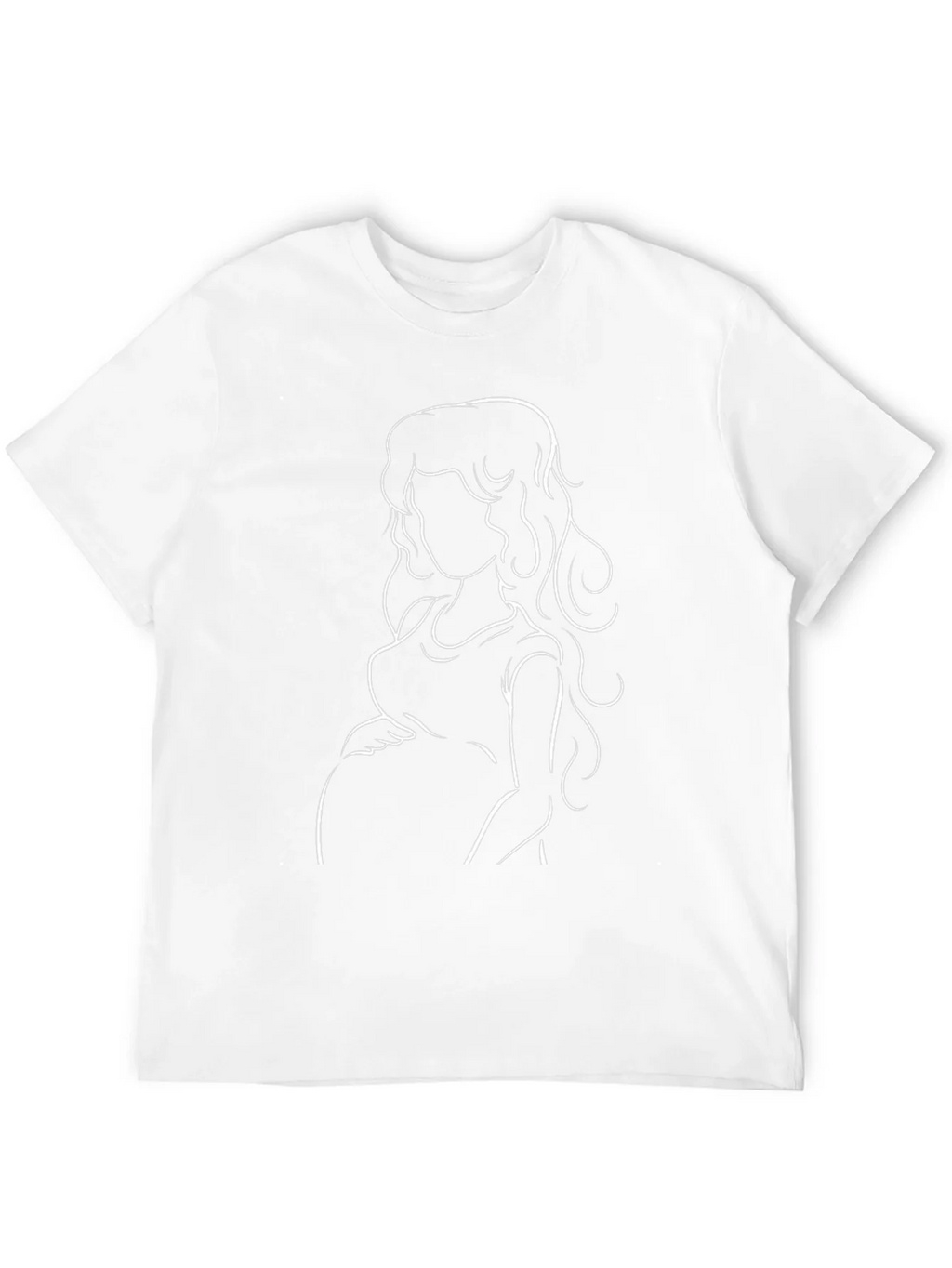 Stylish Pregnant Woman Graphic Tee - Black product image 11