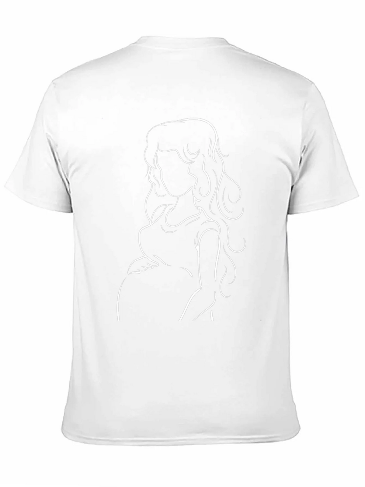Stylish Pregnant Woman Graphic Tee - Black product image 10