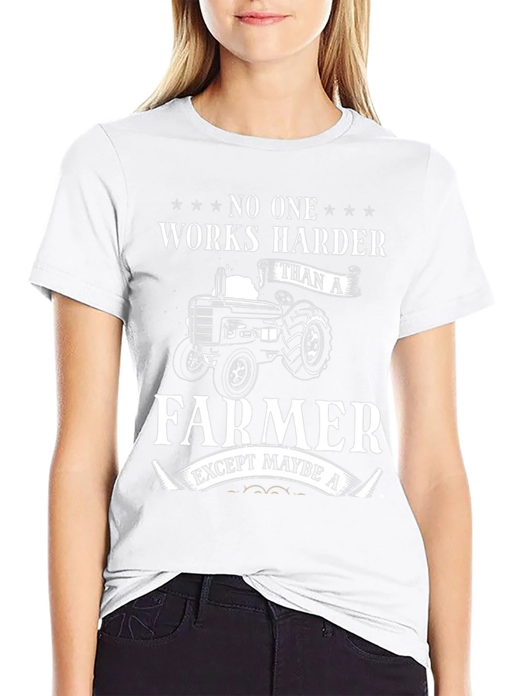 Farmer Graphic Tee - No One Works Harder T-Shirt product image 8