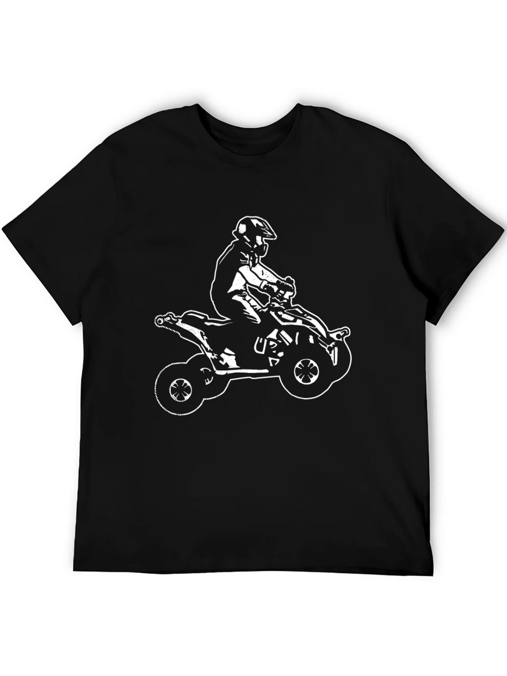 Black ATV Rider Graphic Tee - Casual Style product image 2