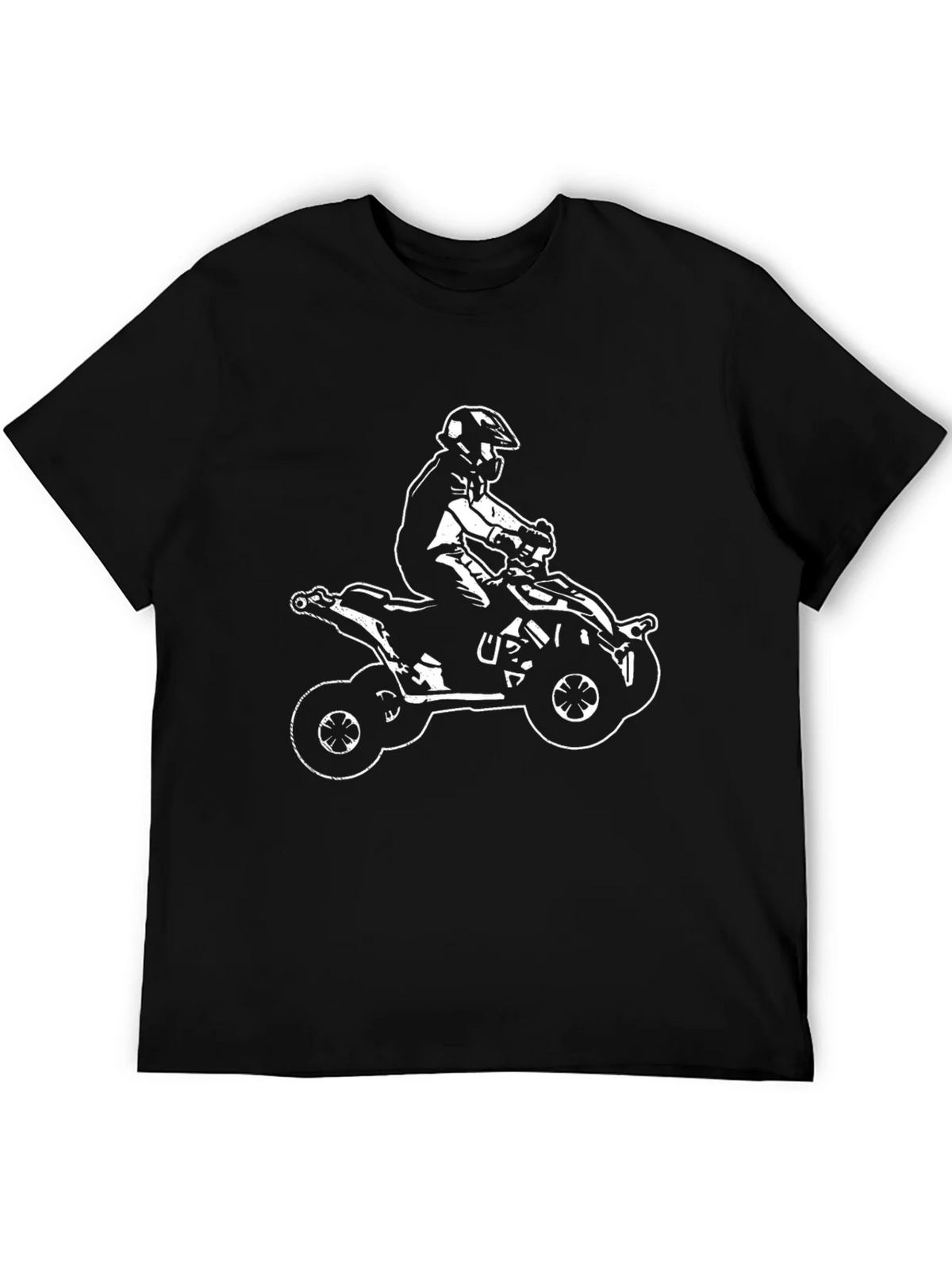 Black ATV Rider Graphic Tee - Casual Style product image 2