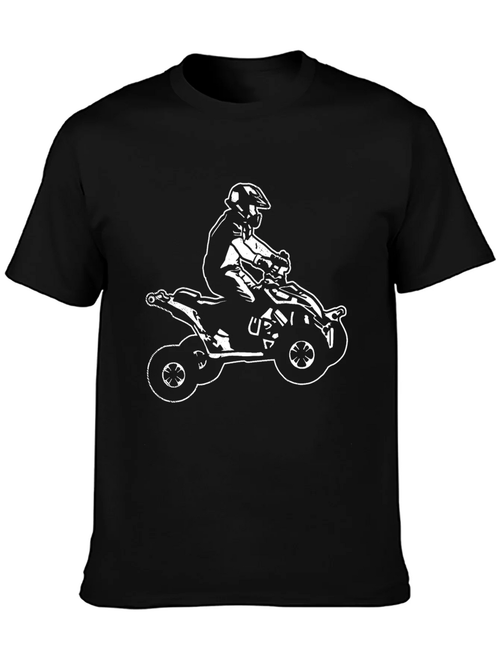 Black ATV Rider Graphic Tee - Casual Style product image 1
