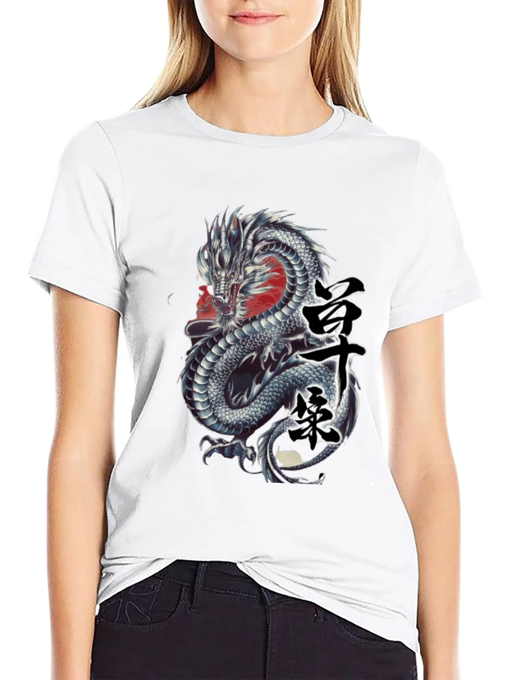 Dragon Graphic Tee - Japanese Kanji Design product image 6