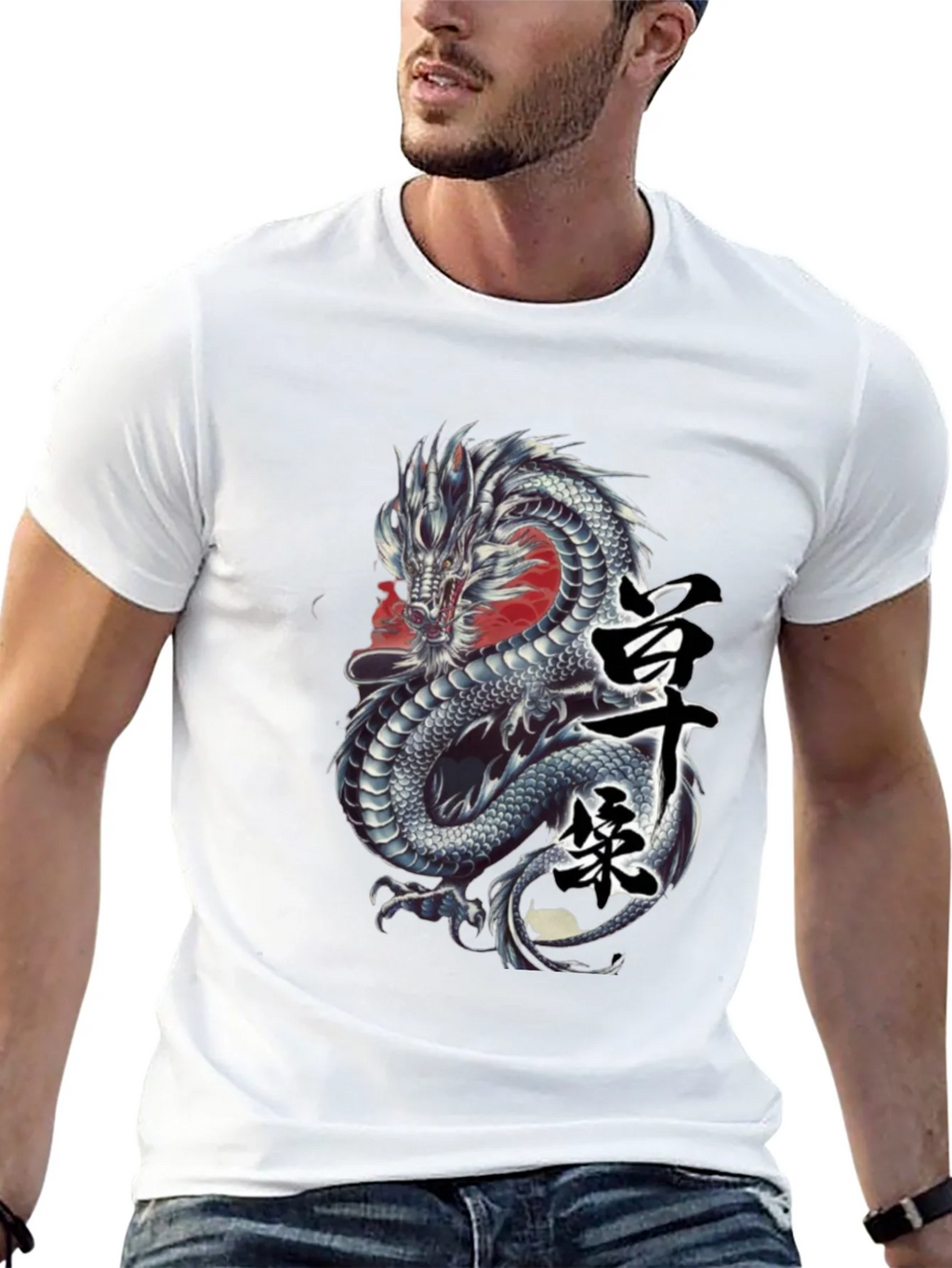 Dragon Graphic Tee - Japanese Kanji Design product image 9