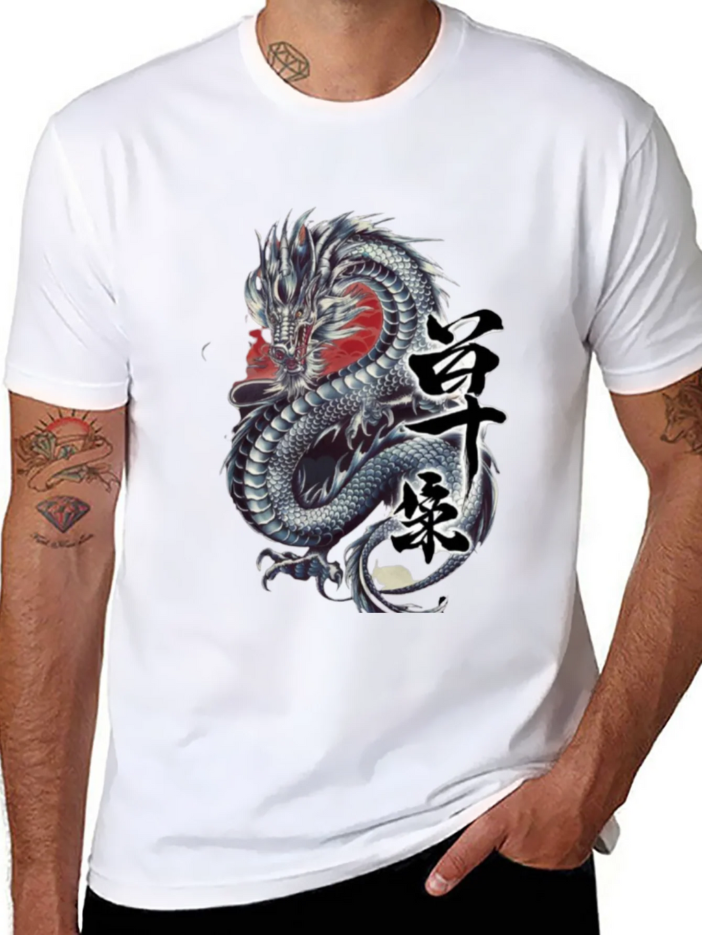Dragon Graphic Tee - Japanese Kanji Design product image 5