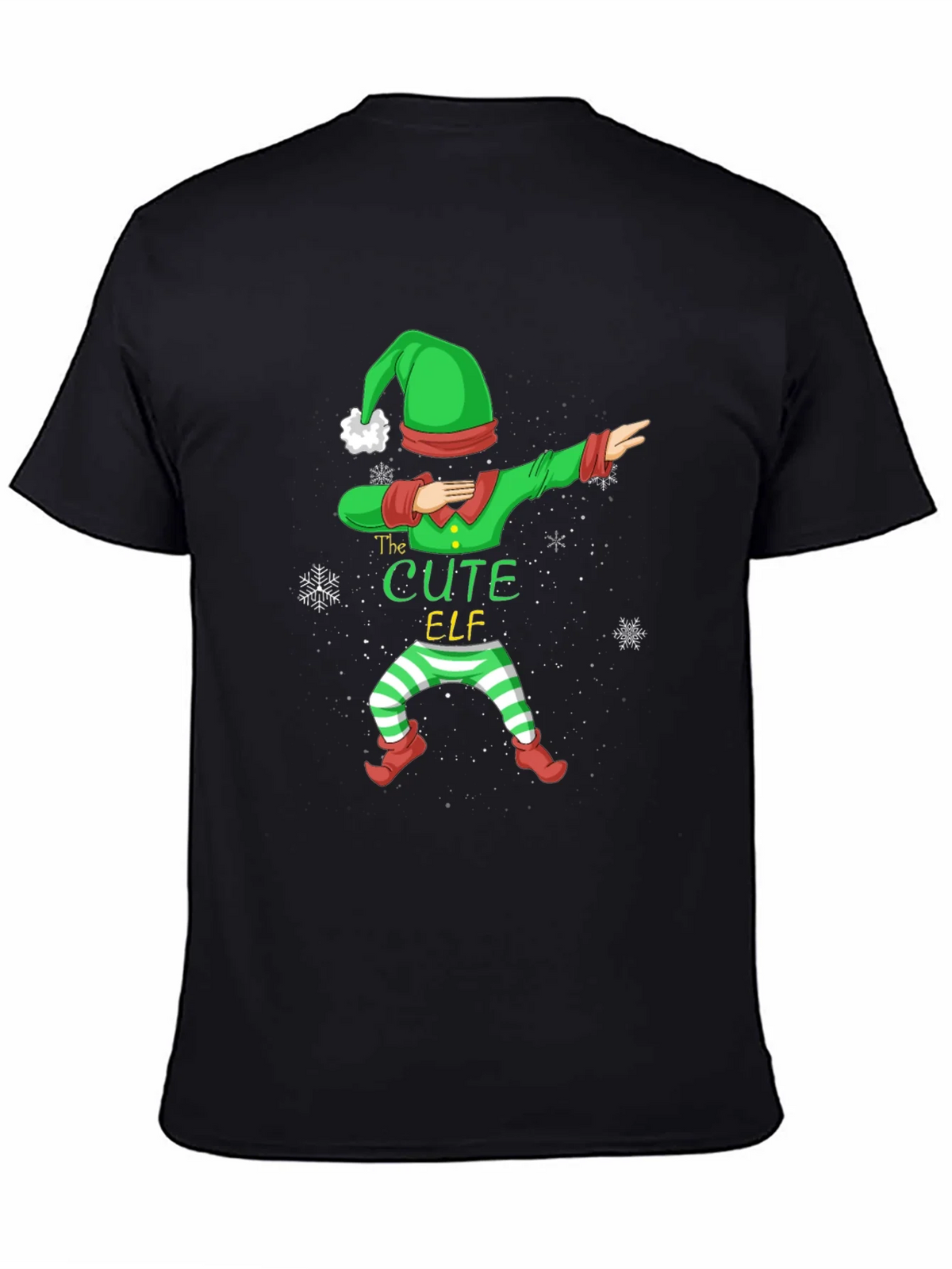 Cute Elf Dabbing Graphic Tee - Holiday Fun product image 4