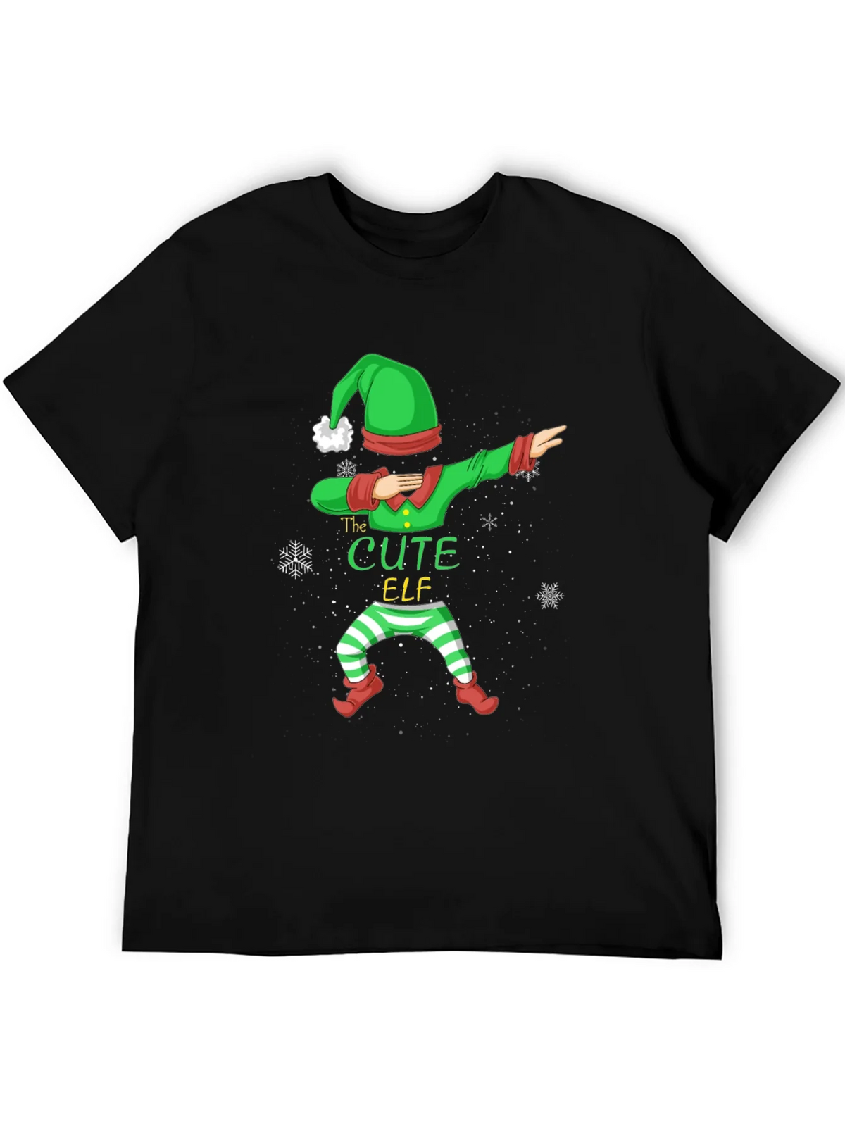 Cute Elf Dabbing Graphic Tee - Holiday Fun product image 5