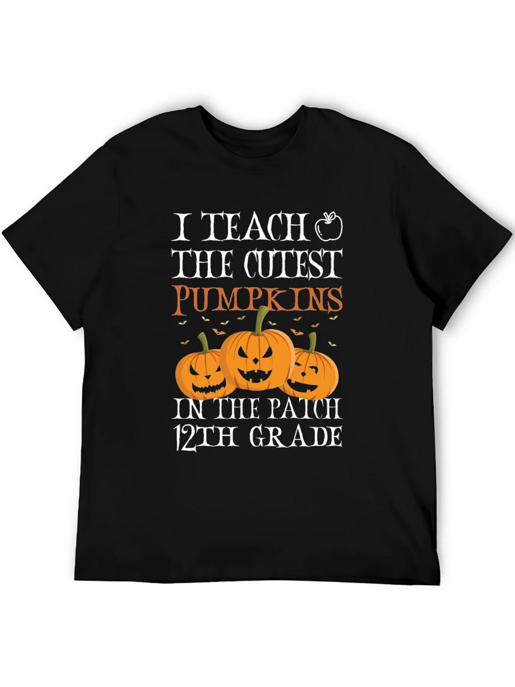 Cute Halloween Teacher T-Shirt: I Teach the Cutest Pumpkins product image 4