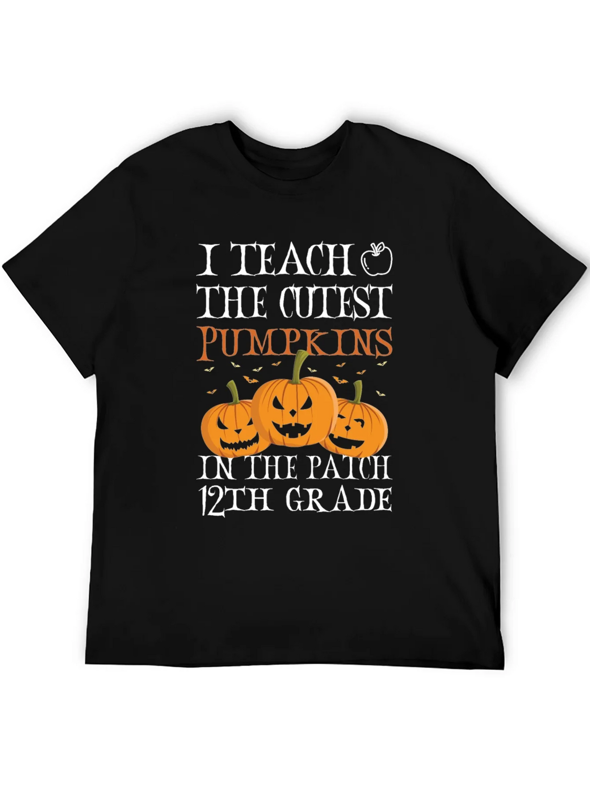 Cute Halloween Teacher T-Shirt: I Teach the Cutest Pumpkins product image 4
