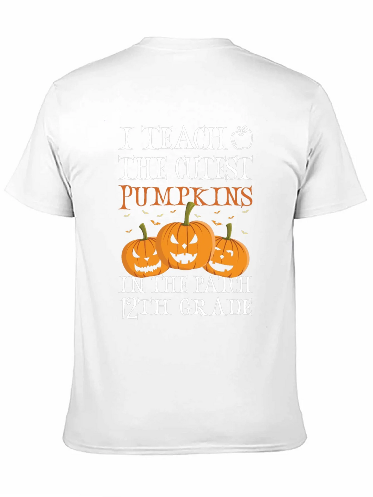 Cute Halloween Teacher T-Shirt: I Teach the Cutest Pumpkins product image 7