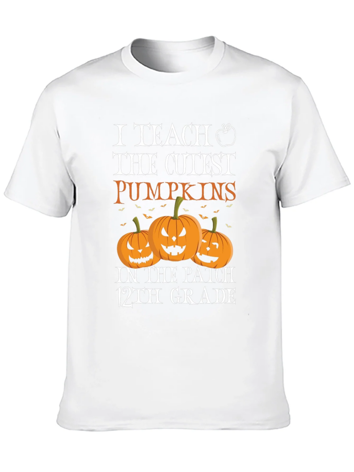 Cute Halloween Teacher T-Shirt: I Teach the Cutest Pumpkins product image 6