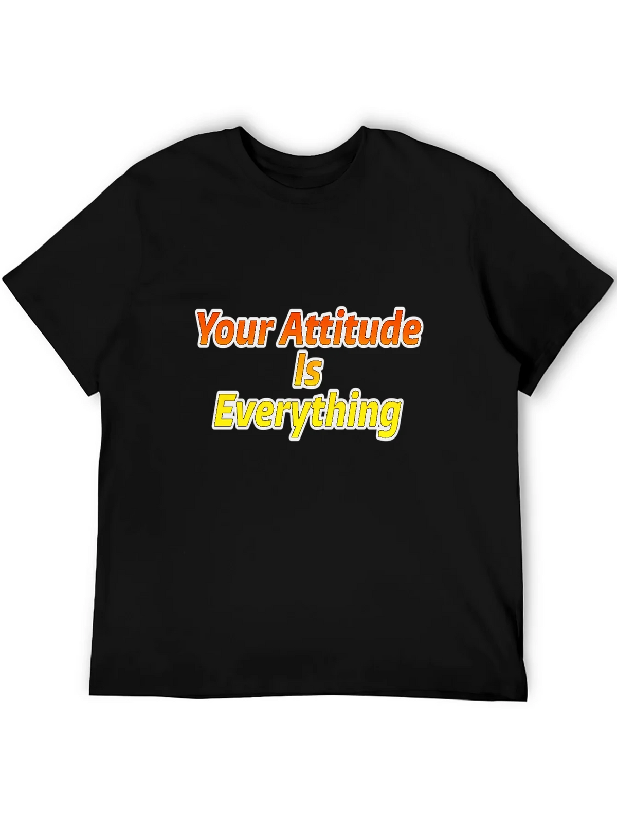 Attitude is Everything Black Graphic Tee product image 5