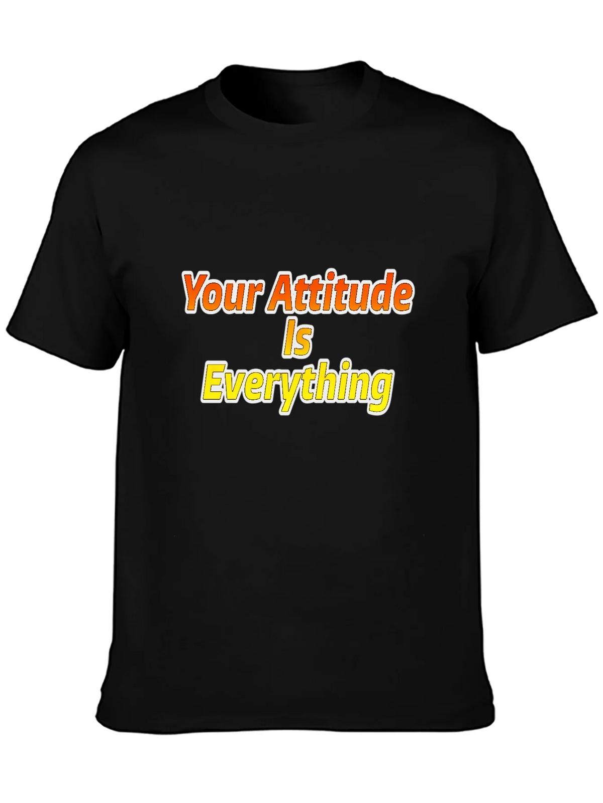 Attitude is Everything Black Graphic Tee product image 3