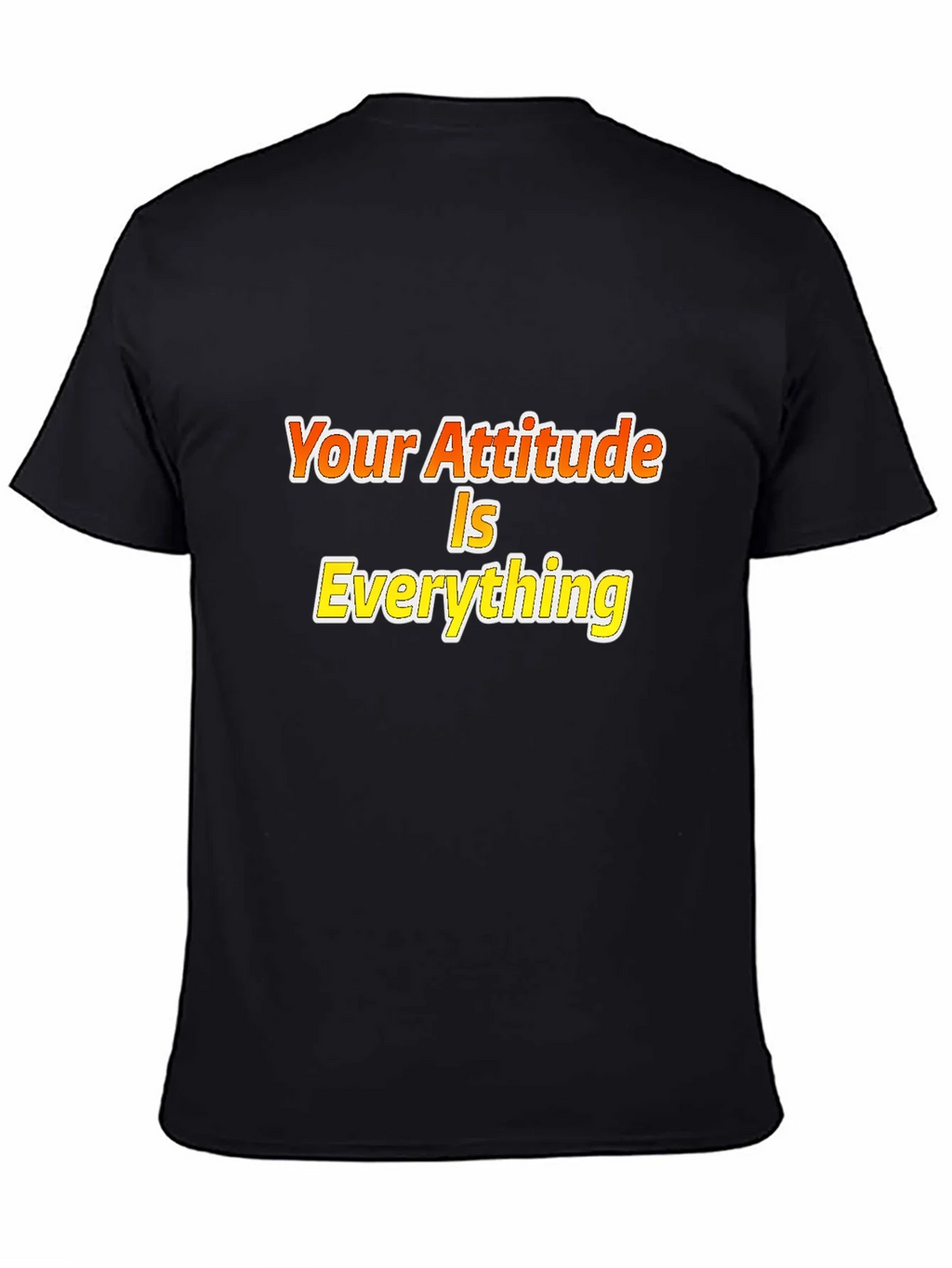 Attitude is Everything Black Graphic Tee product image 4