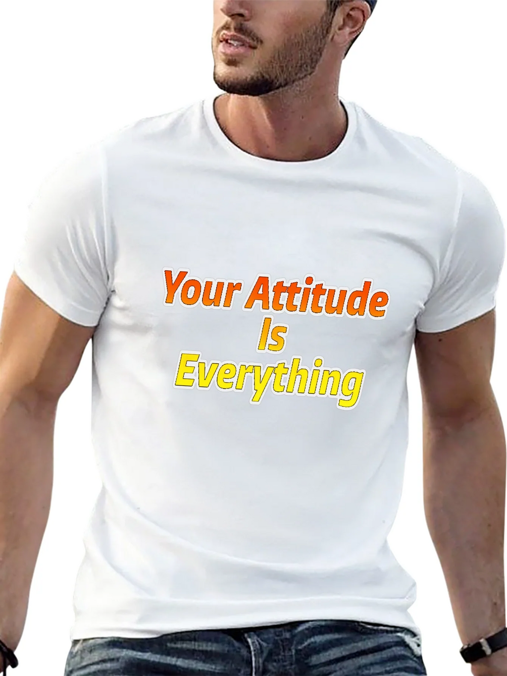 Attitude is Everything Black Graphic Tee product image 11