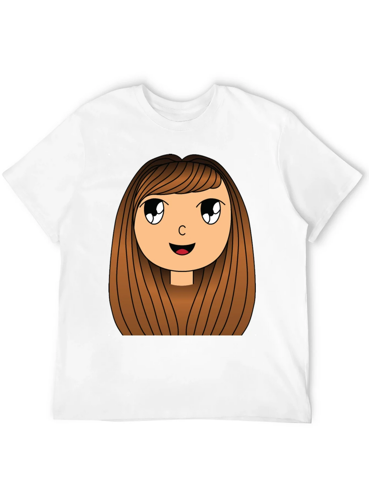 Cartoon Girl Graphic Print Black T-Shirt product image 11