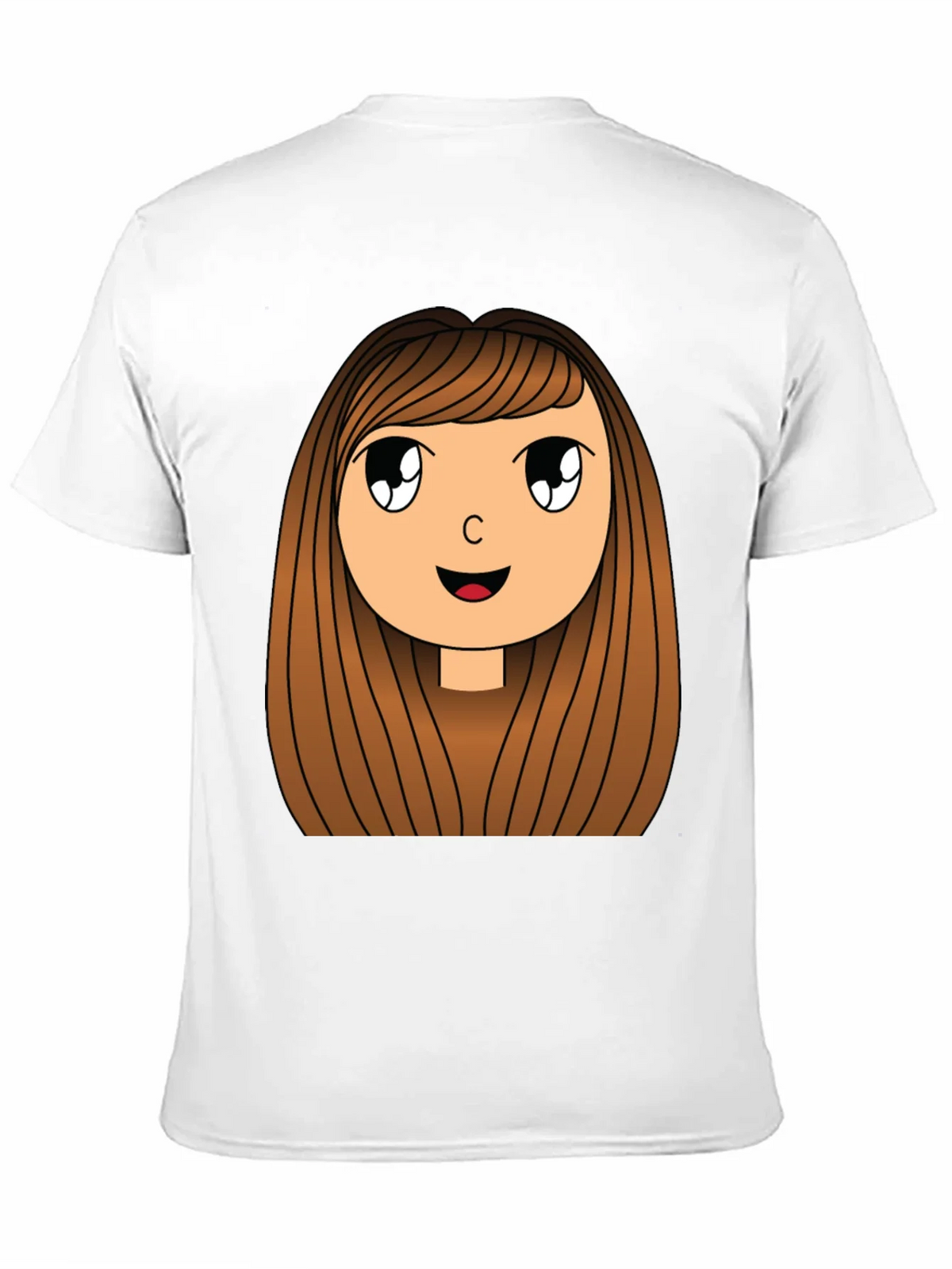Cartoon Girl Graphic Print Black T-Shirt product image 10