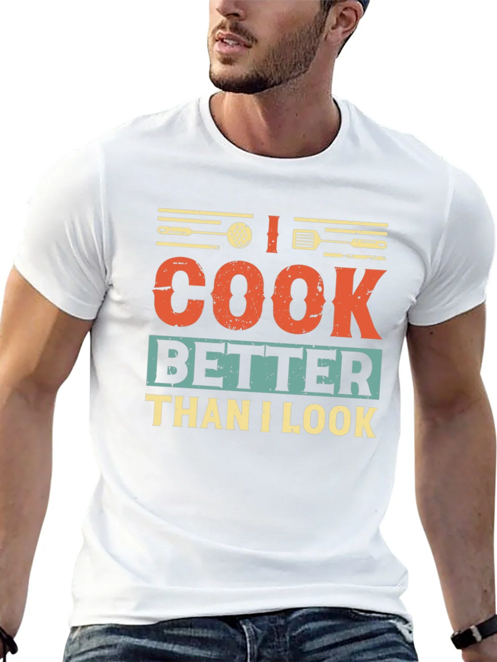 I Cook Better Than I Look Graphic T-Shirt product image 9