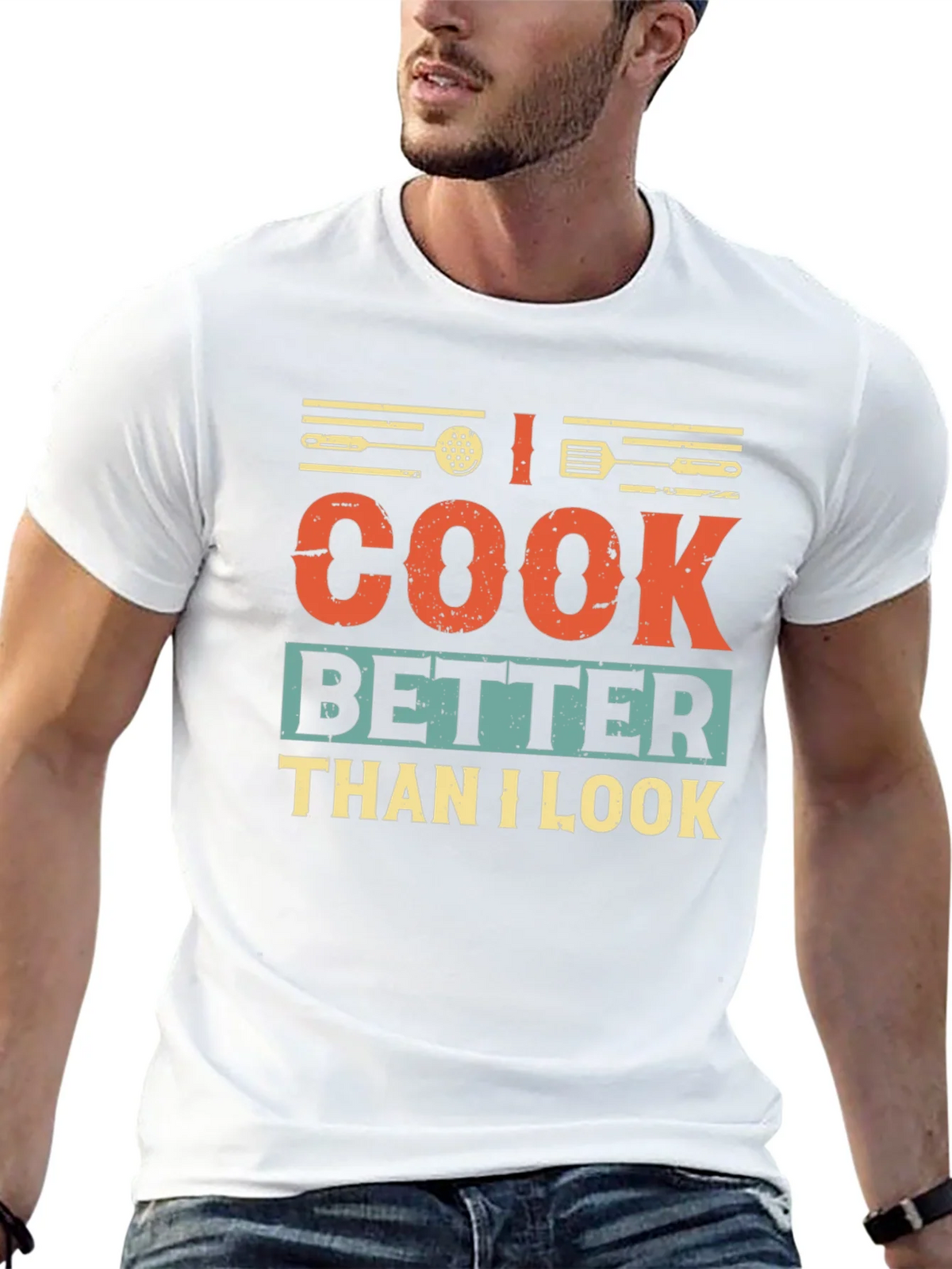 I Cook Better Than I Look Graphic T-Shirt product image 9