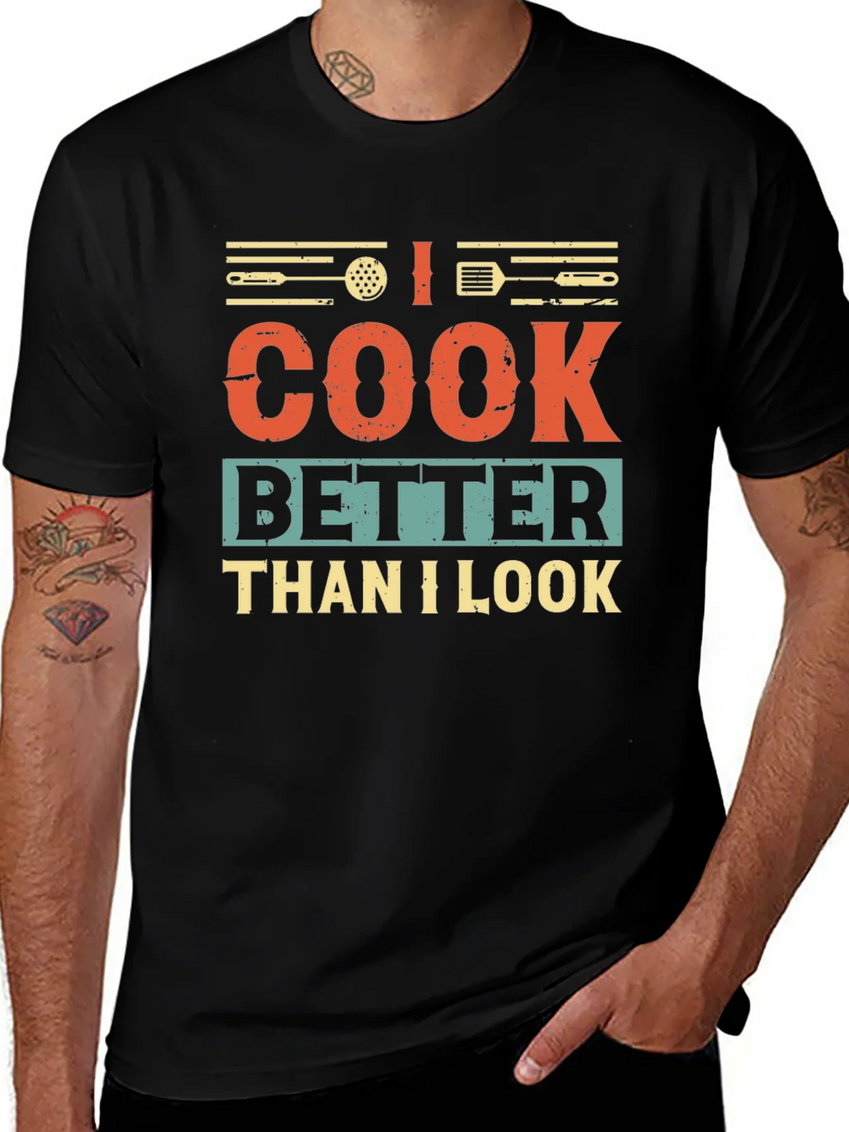 I Cook Better Than I Look Graphic T-Shirt product image 1