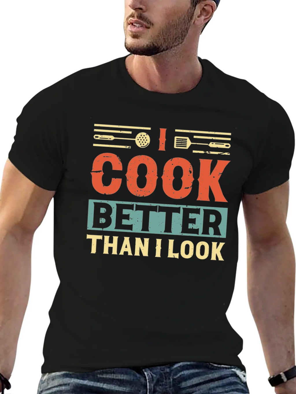 I Cook Better Than I Look Graphic T-Shirt product image 5