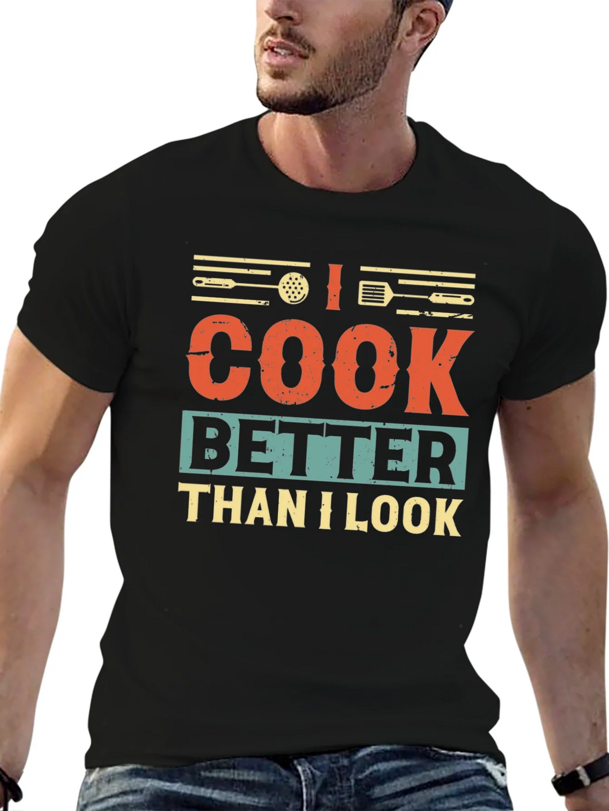 I Cook Better Than I Look Graphic T-Shirt product image 5
