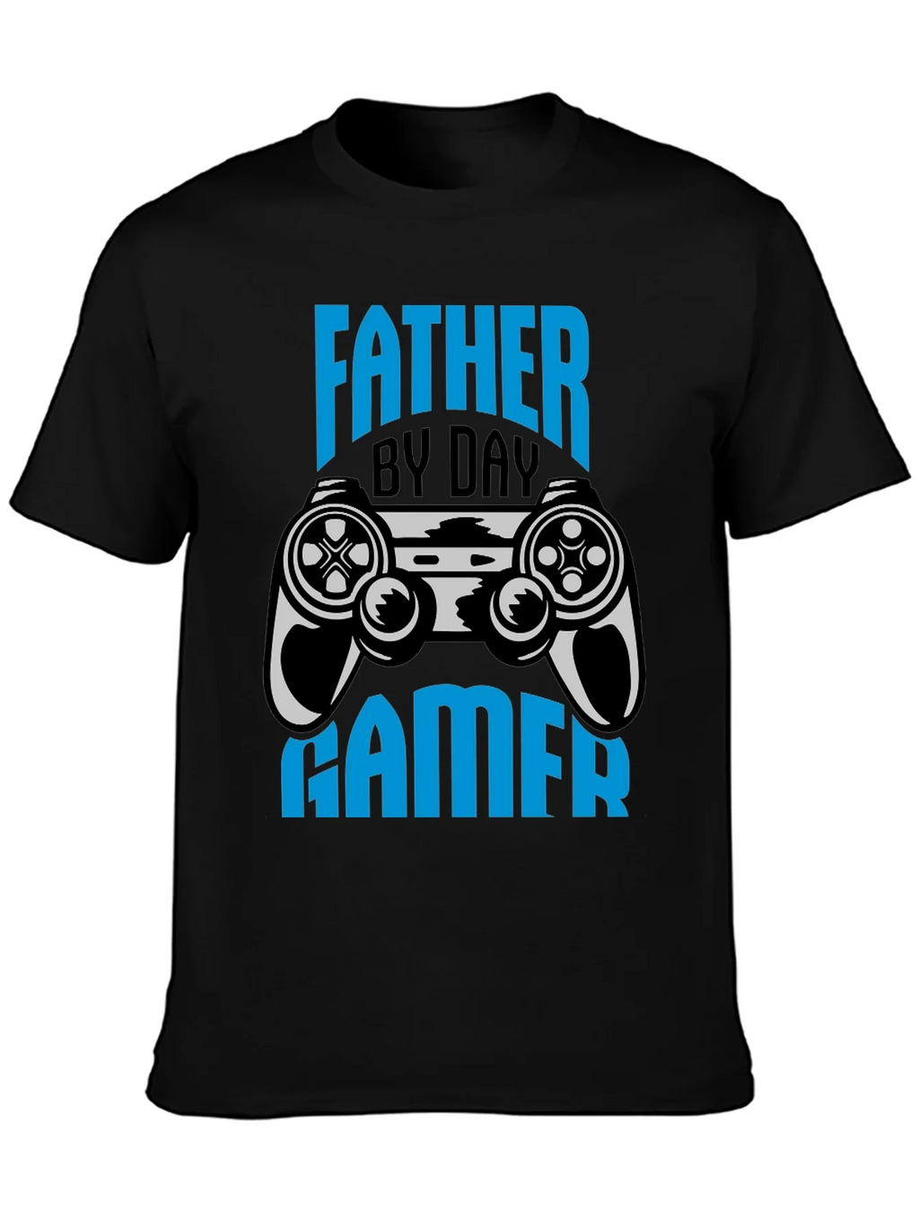 Father By Day Gamer Black T-Shirt product image 3