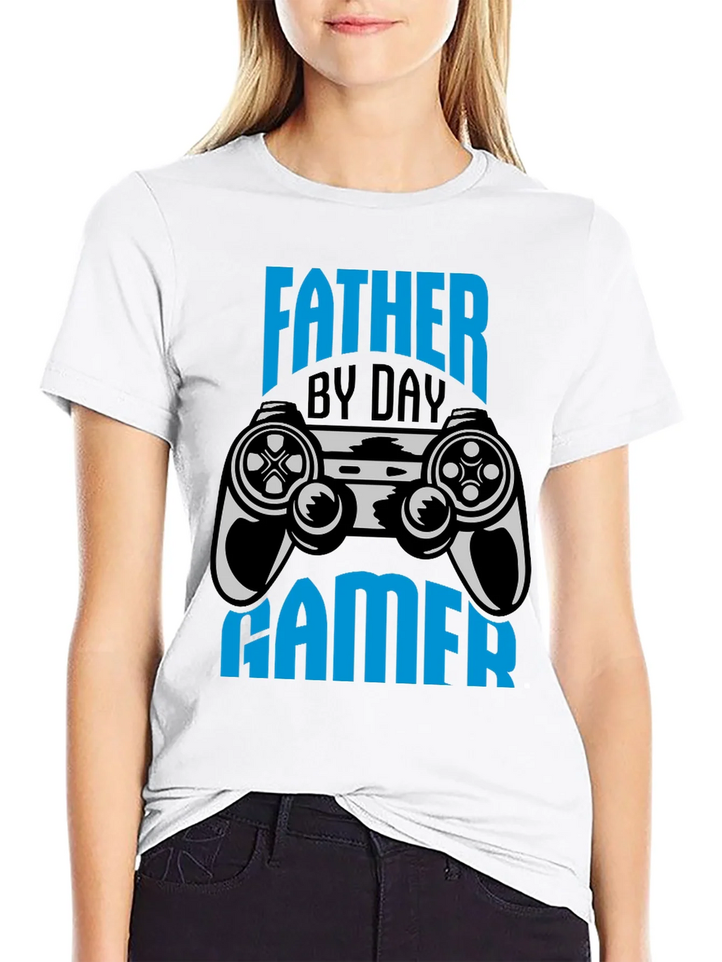 Father By Day Gamer Black T-Shirt product image 8