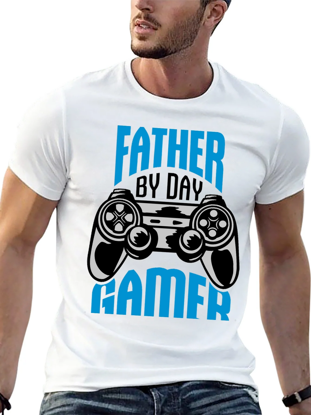Father By Day Gamer Black T-Shirt product image 12
