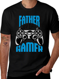 Father By Day Gamer Black T-Shirt product image 1
