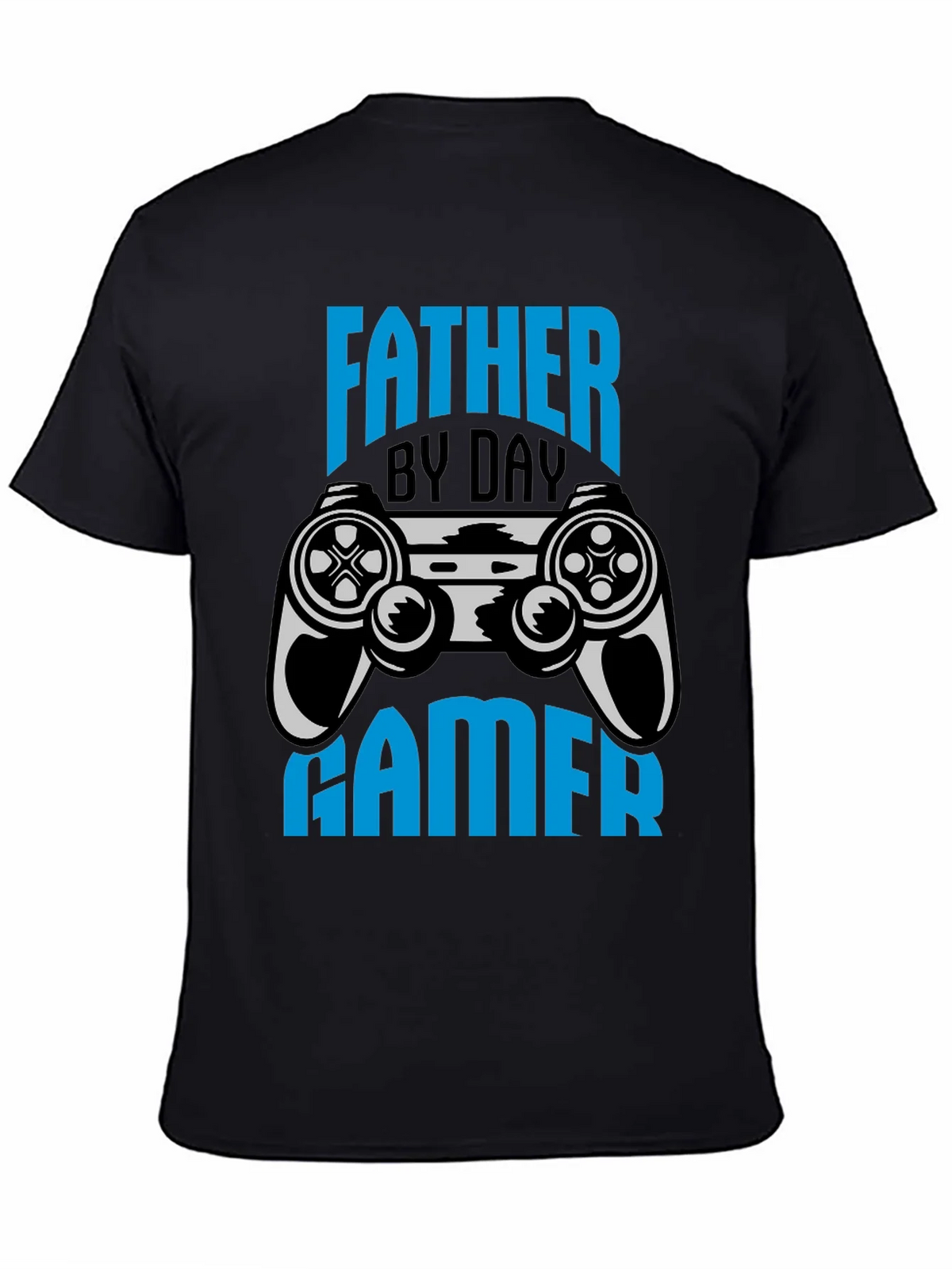 Father By Day Gamer Black T-Shirt product image 4